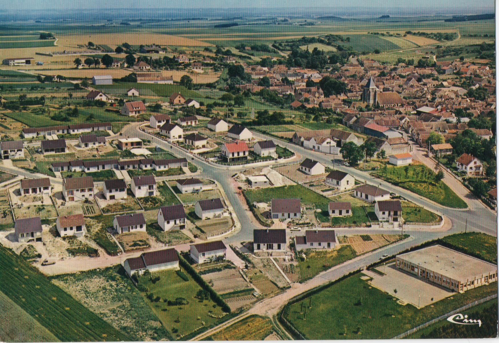 vue aérienne du premier lotissement