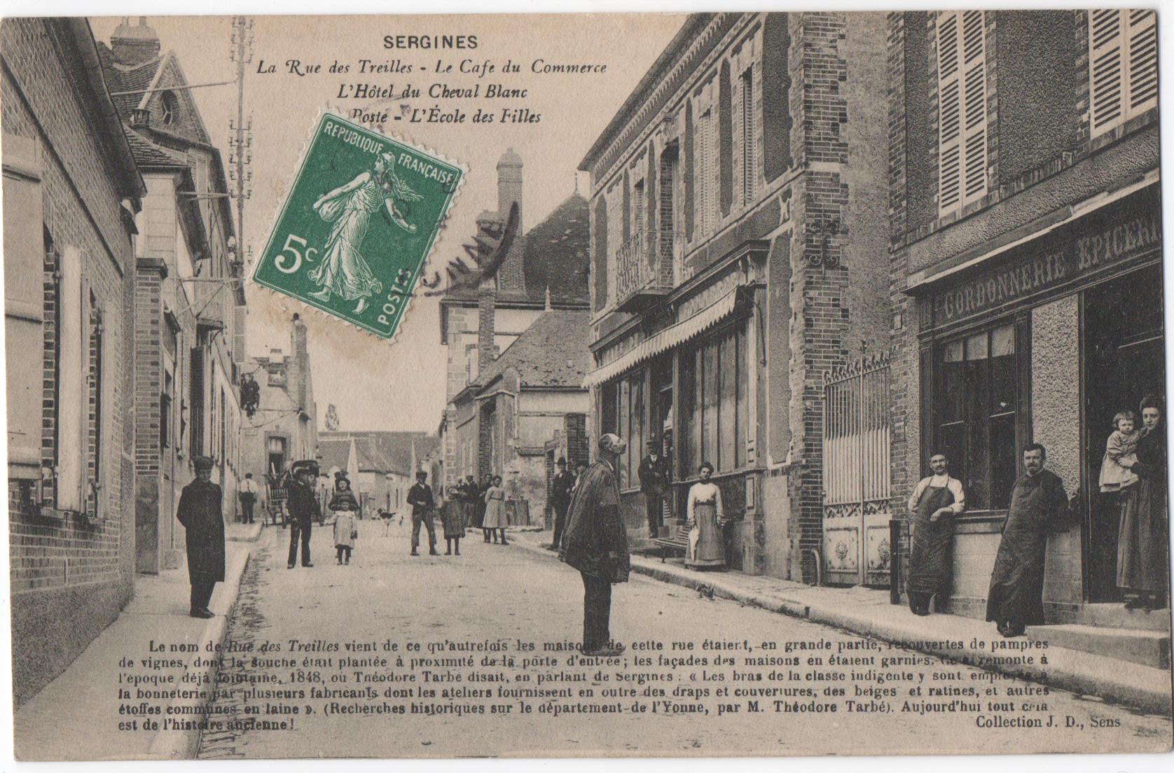 rue des Treilles, le café du commerce